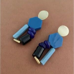 History+Industry “Blue Quarry Earrings” | hypoallergenic surgical steel posts